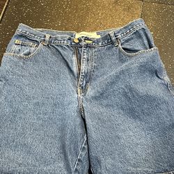 Falls Creek Jean Denim Shorts Mens Size 38 Tall Blue