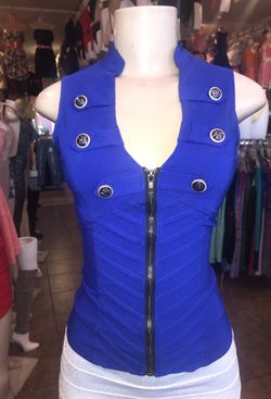 Royal blue corset