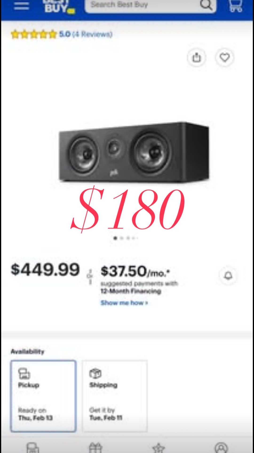 Middle Speaker Home Theatre 