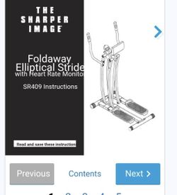 Elliptical (Trainer, Exercise Machine)