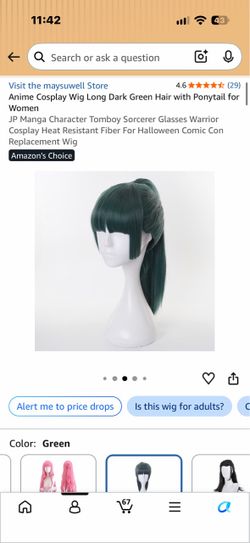 Costume Wig for Women Girl