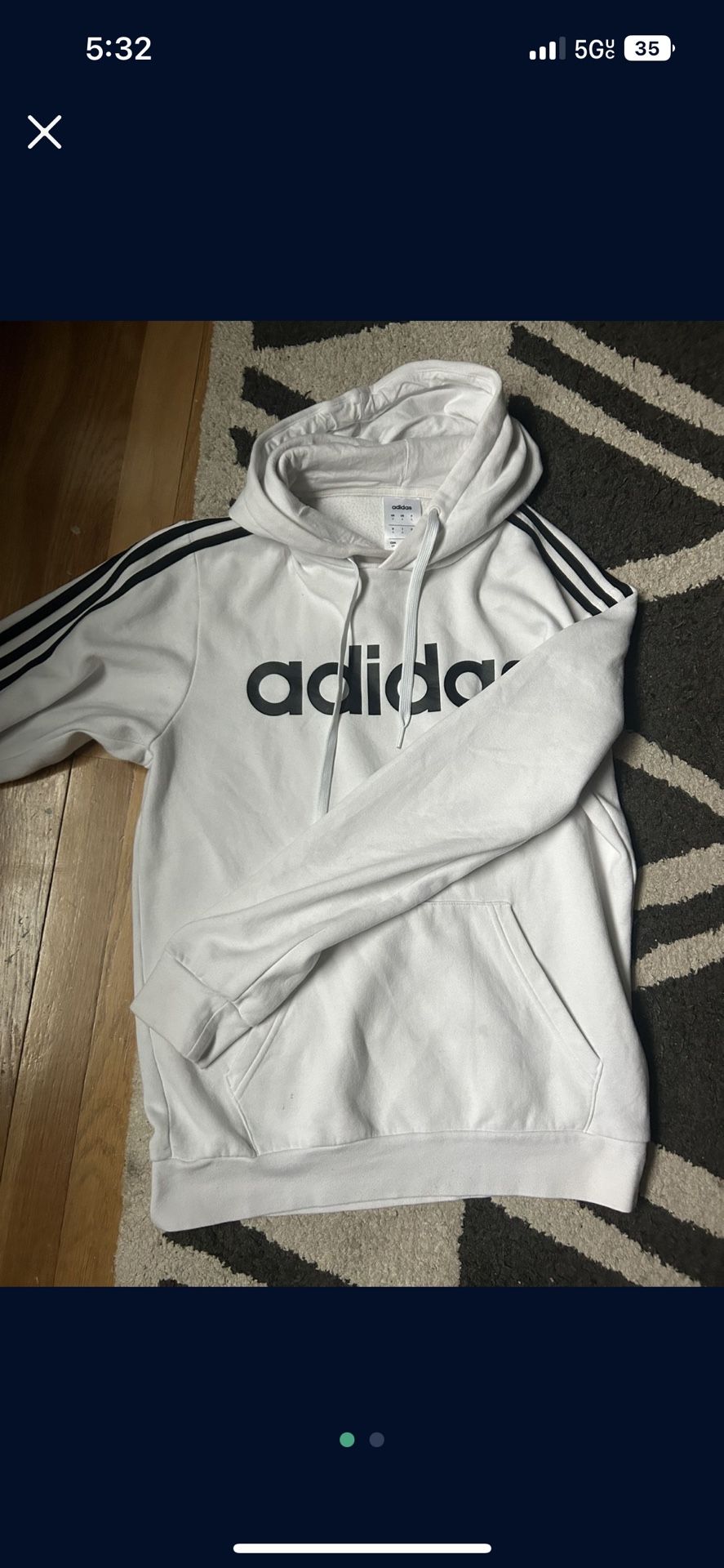 adidas hoodie size s