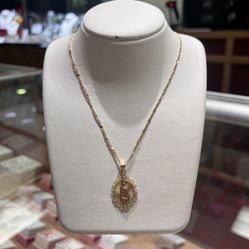14k Chain And Pendent 