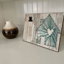 Built In Home Decor Frames Flowers Clock Pots Vase