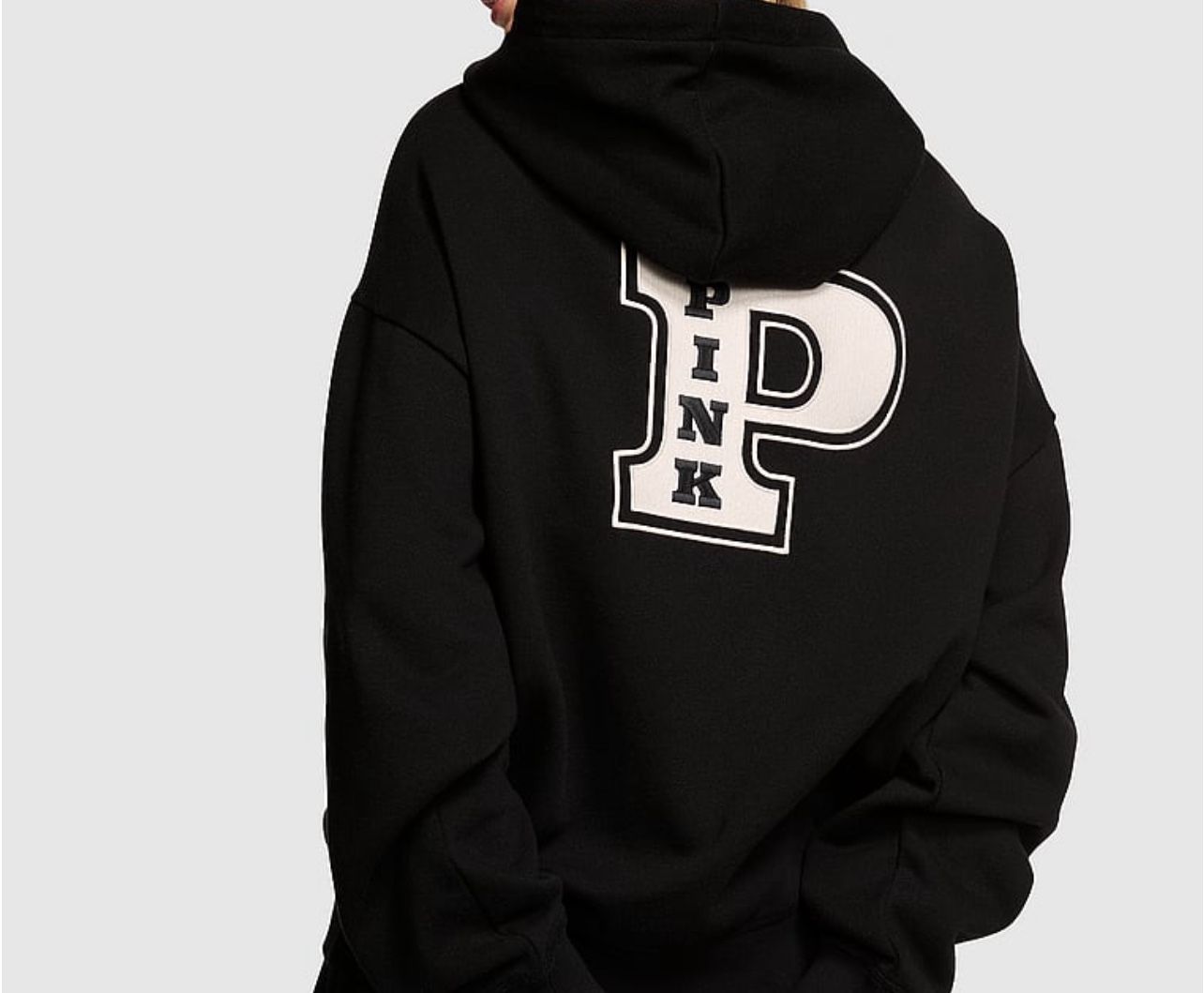 PINK Ivy Fleece Campus Full-Zip Hoodie