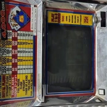 Vintage Electronic Poker Gaming Machine