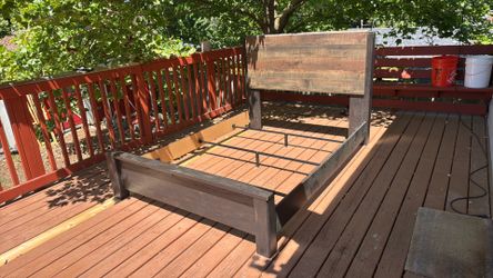 Bed frame and headboard