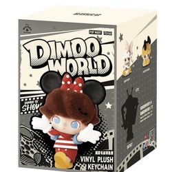 Authentic POP MART Dimmo World x Disney Vinyl Plus Keychain Blind Box
