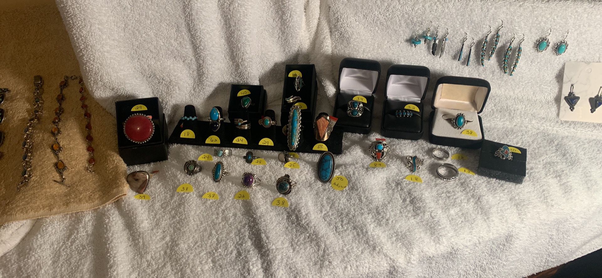Vintage, New, Turquoise Native American and other style jewelry 