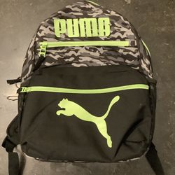 Puma Green And Black Backpack