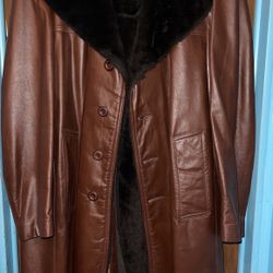 Leather And Fur Jacket/Coat