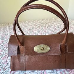 Authentic Mulberry Classic Bayswater Tan Leather Shoulder Bag  