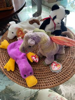 4 Beanie Babies