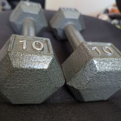 10b CAP Barbell cast iron hex dumbbells