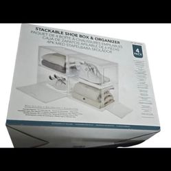 New Stackable Shoe Box & Organizer