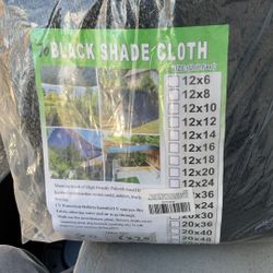 6x20 black shade cloth, bought for growing vegetables but never used, went to something different.