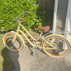 Pastel yellow cruiser bike hotsell