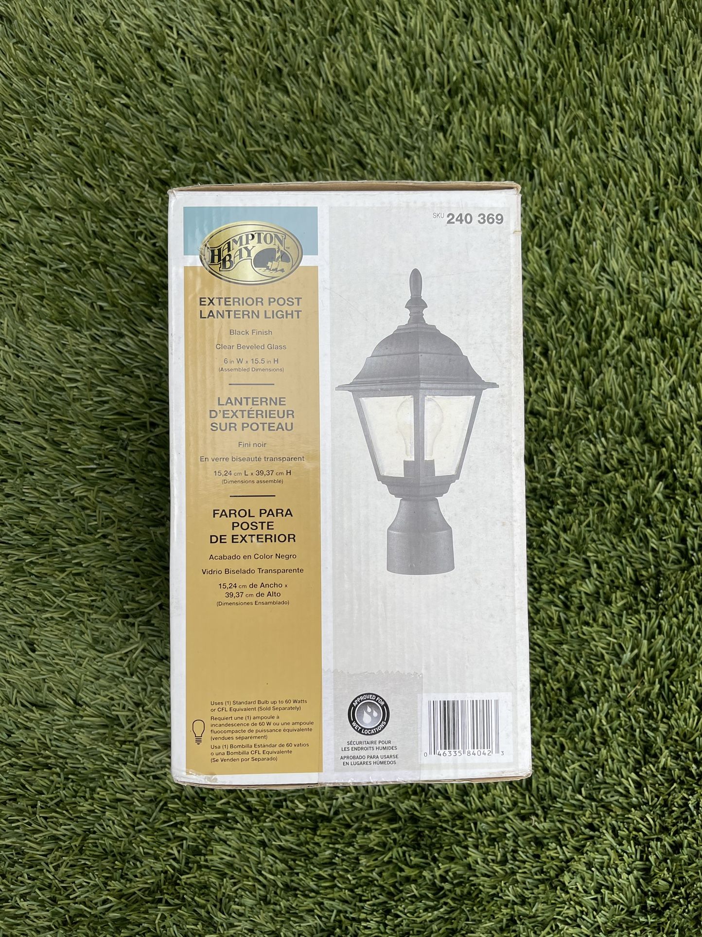 Hampton Bay Exterior Post Lantern Light
