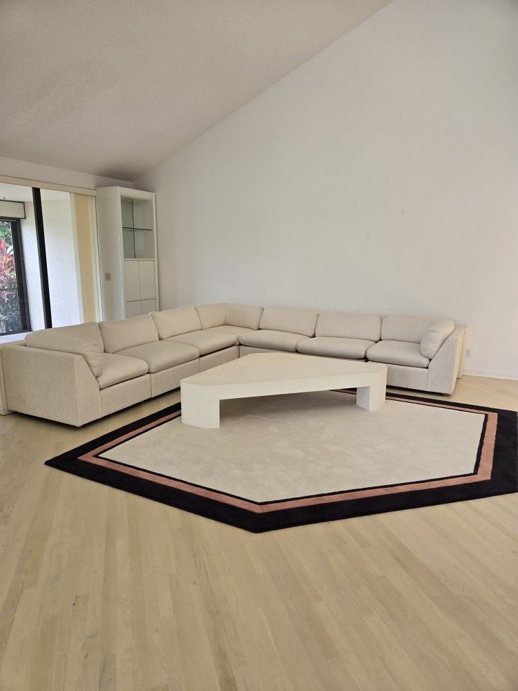 Sectional Sofa With Rug And Coffee Table