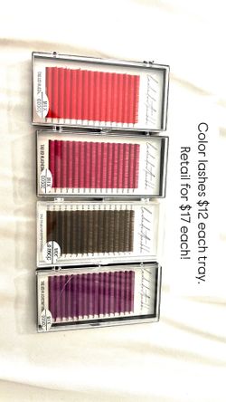 Color Lash Trays 
