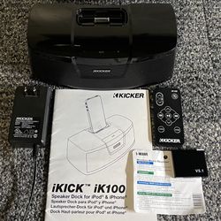 Kicker iK100 iPod Dock With Bluetooth 