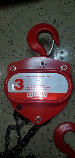 New In Box 3 ton coffing hand chain hoist $550 obo