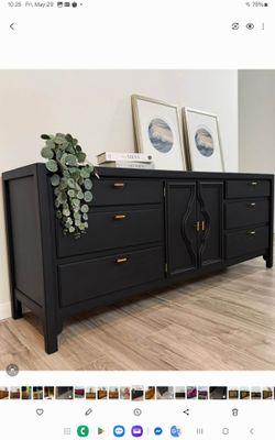 Professional Restored Credenza / Buffet By Century
 74”L x 19”W x 29.5”H