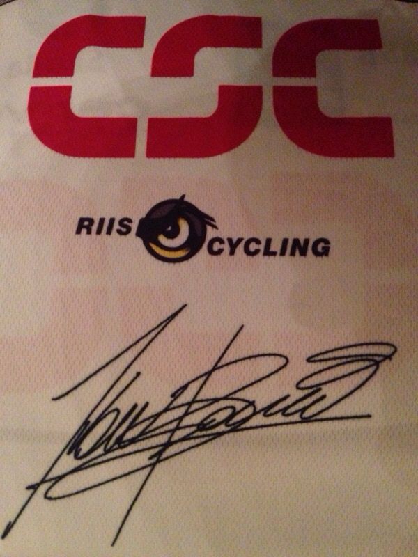 IVAN BASSO SIGNED CSC TEAM DESCENTE CYCLING JERSEY UCI PROTOUR SHORT SLEEVE XL - RARE NEW ORIGINAL PACKAGE