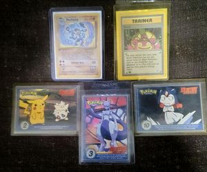 Vintage Pokémon Cards Lot - 1st Ed Machamp (Heavily Played) & 1999 Burger King Movie Promo cards