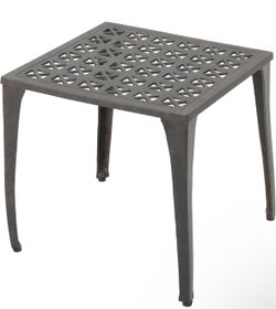 Christopher Knight Home Kai Outdoor 18" Cast Aluminum Side Table, Bronze Finished
