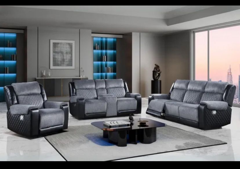Reclining Sofa And Loveseat Couch Set 