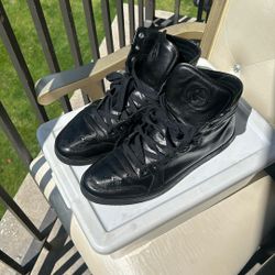 Leather Gucci Shoes High Top