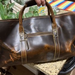 KomalC Leather Luggage