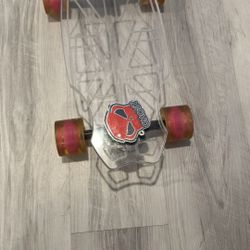 Ghost Acrylic Skateboard with Bright LED Wheels