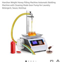 Hanchen Weight Honey Filling Machine Automatic Bottling Machine with Cleaning Mode Gear Pump for Laundry Detergent, Sauce, Ketchup