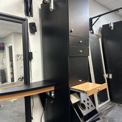 4 Black Salon Stations