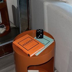 Orange Side Table 