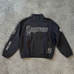 Supreme Old English Track Jacket - Black| Size Small