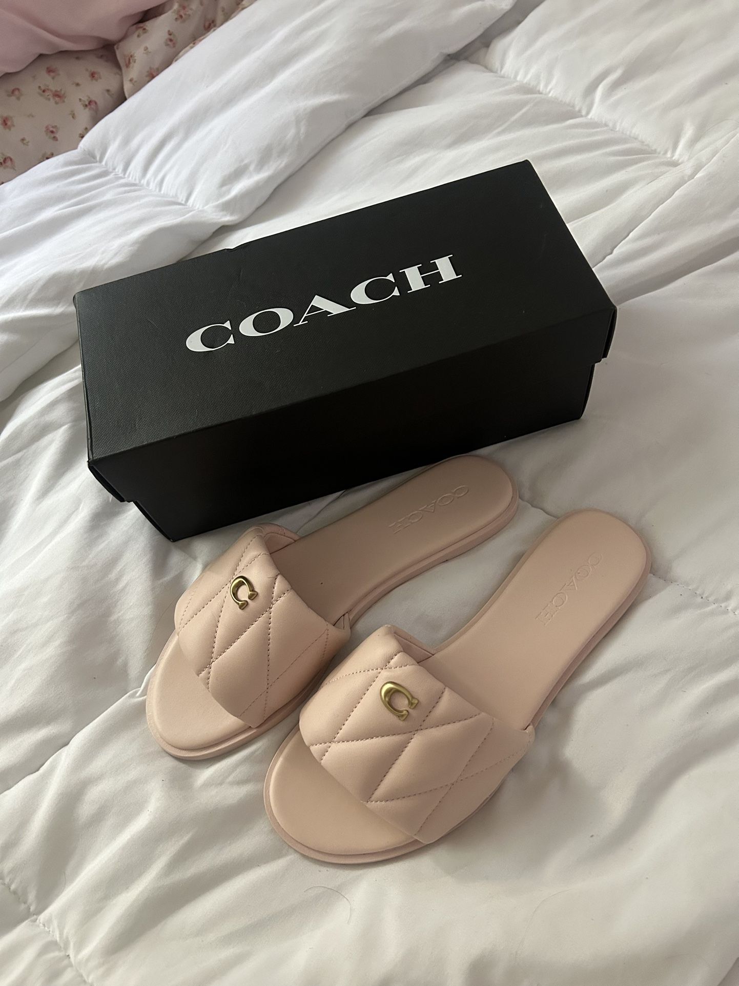 Pink Coach Slides
