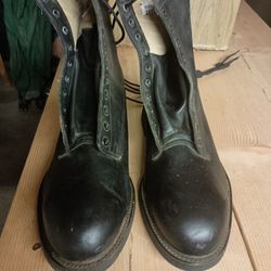 Steel Toed Military Combat Boots 1990s