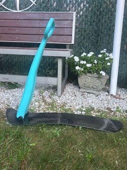 Hurley Foldable Snow Scooter/Sled Black/Cyan