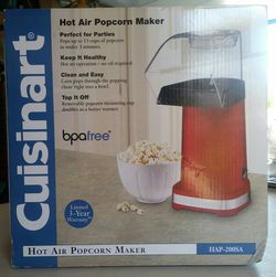 Brand New Cuisinart Hit Air Popcorn Maker Red HAP-200SA for