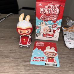 AUTHENTIC Pop Mart Labubu The Monsters Coca-Cola Series Crazy Ride Figure
