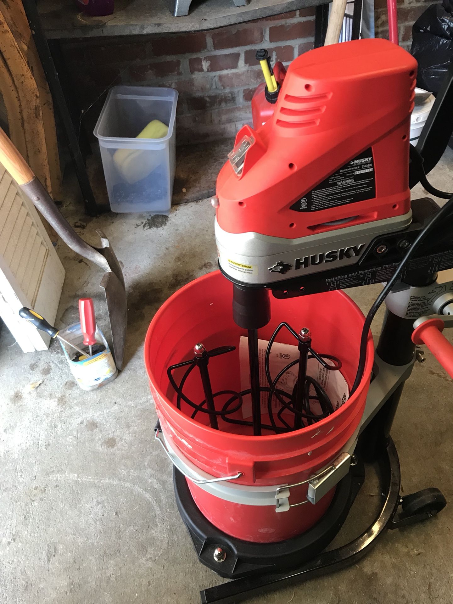 Husky mortar mixer