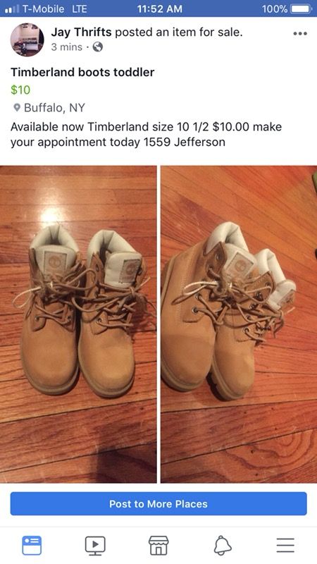 Timberlands size 10.5