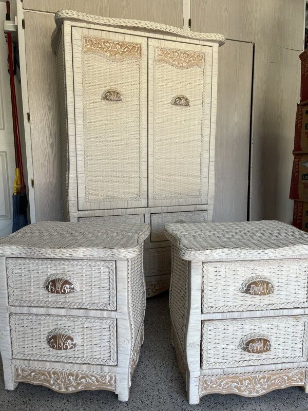 Pier 1 Handmade Wicker Bedroom Set