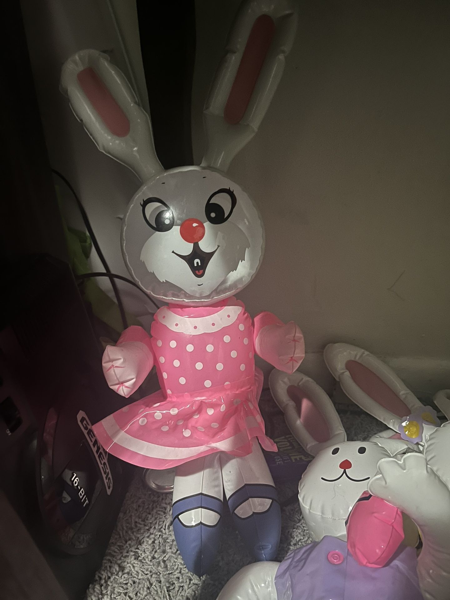-Rare- vintage 3 Easter blowup