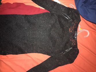 Forever 21 Black Lace Shirt