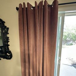8 Dusty Rose Curtain Panels