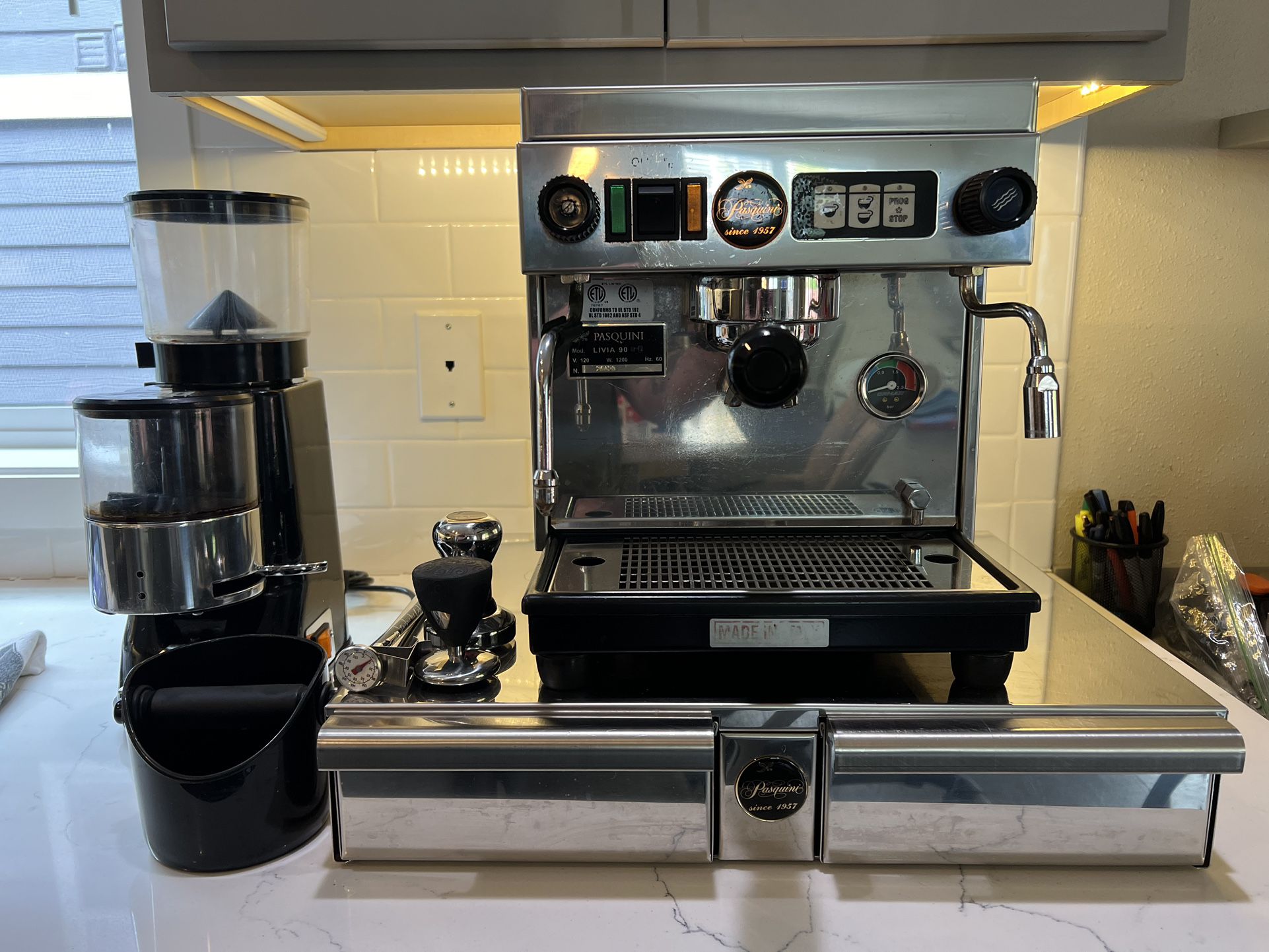Pasquini Espresso Machine Bundle